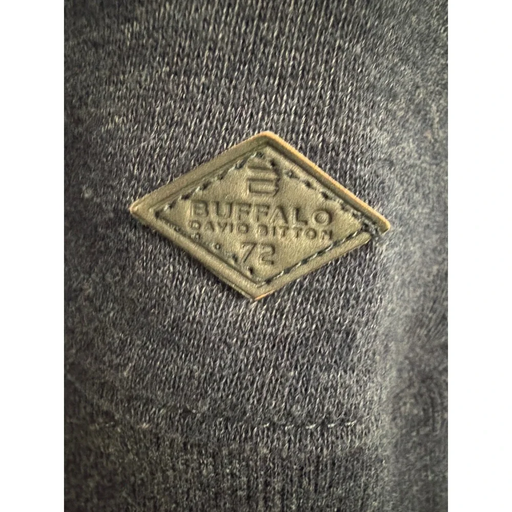 Buffalo David Bitton Sweatshirt Boys S 7-8 Navy Blue Excellent Heather Pullover